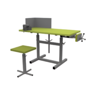 Верстак ученический комбинированный с тисками и струбциной, с защитным экраном и табуретом - fgospostavki.ru - Владивосток