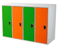 Шкаф-локер металлический 4-х местный с электронным замком - fgospostavki.ru - Владивосток