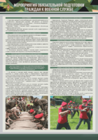 Стенд "Мероприятия обязательной подготовки граждан к военной службе" - fgospostavki.ru - Владивосток