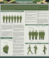 Стенд "Строевая подготовка" - fgospostavki.ru - Владивосток