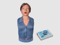 Тренажер-манекен взрослой пострадавшей женщины "Ирина" (голова, торс) для отработки приемов сердечно-легочной реанимации - fgospostavki.ru - Владивосток