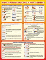 Стенд "Первая доврачебная неотложная помощь" - fgospostavki.ru - Владивосток