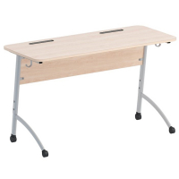 Стол двухместный ученический регулируемый на плоскоовальной трубе - fgospostavki.ru - Владивосток