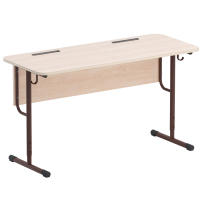 Стол двухместный ученический на круглой трубе - fgospostavki.ru - Владивосток