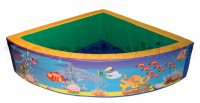 Сухой бассейн угловой полукруглый с шелкографией - fgospostavki.ru - Владивосток