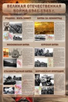 Стенд "Великая отечественная война (битвы)" - fgospostavki.ru - Владивосток