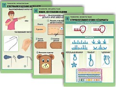 Комплект таблиц "Технология. Обработка ткани" (12 таблиц, А1, ламинированные) - fgospostavki.ru - Владивосток