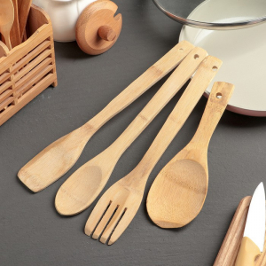 Набор кухонных принадлежностей (дерево) - fgospostavki.ru - Владивосток