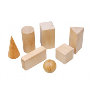 Набор "Тела геометрические" (деревянные) 14штук - fgospostavki.ru - Владивосток