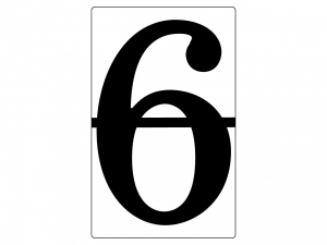 Набор магнитных карточек "Произвольный размер "6" (3 штуки) - fgospostavki.ru - Владивосток