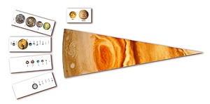 Модель-аппликация "Сравнительные размеры Солнца, планет и их спутников" - fgospostavki.ru - Владивосток