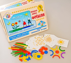 Игровой набор Фребеля "Узоры. Дымковская игрушка" (серия "Красота вокруг нас") - fgospostavki.ru - Владивосток