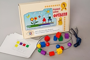 Игровой набор Фребеля "Бусы-шнуровка" (серия "Эксперимент") - fgospostavki.ru - Владивосток
