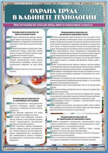 Стенд "Охрана труда в кабинете технологии" - fgospostavki.ru - Владивосток