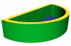 Сухой бассейн полукруглый (без рисунка) - fgospostavki.ru - Владивосток