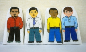 Набор пальчиковых кукол "Расы", 4 штуки - fgospostavki.ru - Владивосток