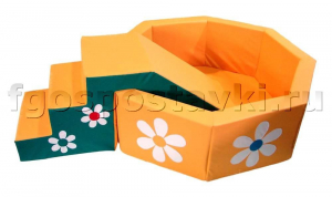 Сухой бассейн "Ромашка" восьмигранный со ступенькой - fgospostavki.ru - Владивосток