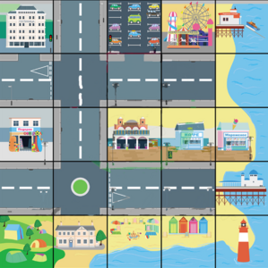 Тематическое поле-маршрутизатор «На берегу моря» для мини-робота Bee-Bot/Blue-Bot - fgospostavki.ru - Владивосток