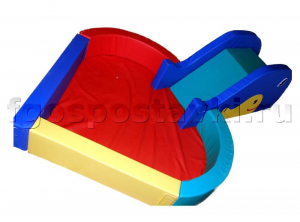 Сухой бассейн "Сердечко" с горкой 160х80х90 сантиметров - fgospostavki.ru - Владивосток