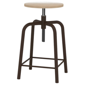 Табурет рабочий (винтовой механизм регулировки высоты сиденья) - fgospostavki.ru - Владивосток