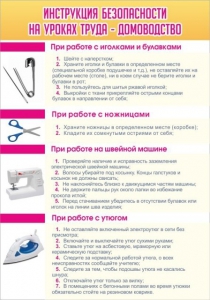 Стенд "Инструкция безопасности на уроках труда №1" - fgospostavki.ru - Владивосток