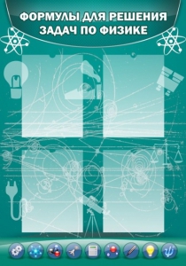 Стенд "Формулы для решения задач по физике" Вариант 3 - fgospostavki.ru - Владивосток