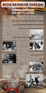 Стенд "Блокада Ленинграда" - fgospostavki.ru - Владивосток