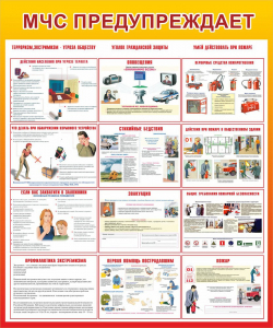 Стенд "МЧС предупреждает" - fgospostavki.ru - Владивосток