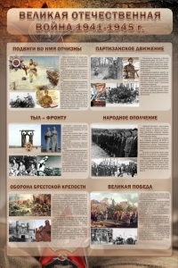Стенд "Великая отечественная война (события)" - fgospostavki.ru - Владивосток