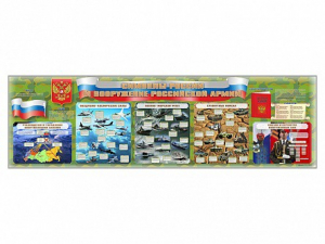 Настенное полотно "Символы России и вооружение Российской армии" - fgospostavki.ru - Владивосток