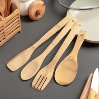 Набор кухонных принадлежностей (дерево) - fgospostavki.ru - Владивосток