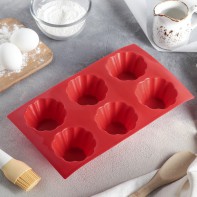 Форма для выпечки силиконовая 6 ячеек - fgospostavki.ru - Владивосток