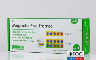 Счетное поле "5" магнитное 4 шт., 20 2-х цветных счетных фишек - fgospostavki.ru - Владивосток