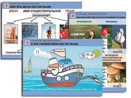 Комплект таблиц "Русский язык. Имя существительное" (12 таблиц, формат А1, ламинированные) - fgospostavki.ru - Владивосток