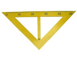 Угольник классный пластмассовый (45 и 45 градусов) - fgospostavki.ru - Владивосток