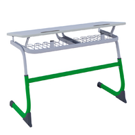 Парта SMARTY двухместная регулируемая по высоте (наклонная столешница) - fgospostavki.ru - Владивосток