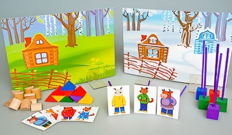 Игровой набор Фребеля "Заюшкина избушка" (серия "Сказочный мир". Выпуск 1) - fgospostavki.ru - Владивосток