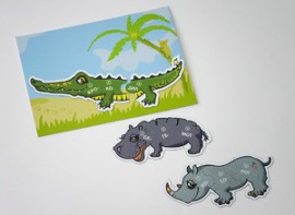 Магнитный пазл "Чей хвост?" - fgospostavki.ru - Владивосток