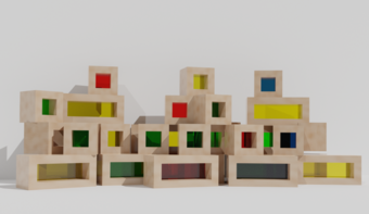 Детский развивающий набор из разноцветных элементов - fgospostavki.ru - Владивосток