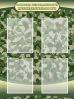 Стенд "Основы безопасности жизнедеятельности" Вариант 1 - fgospostavki.ru - Владивосток